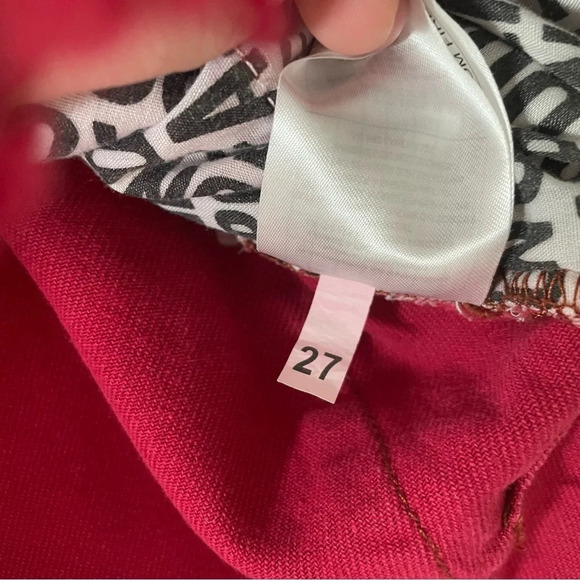 One Teaspoon Vanguard High Waist Denim Skirt in Red Envy Size 27 - Picture 15 of 15